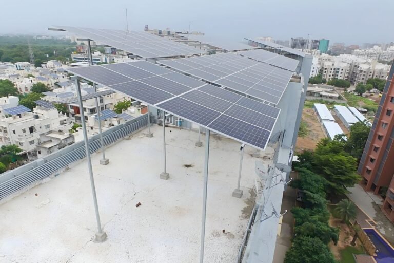 80 kWp rooftop solar plant at Sparsh 32 housing society, Kudasan, Gandhinagar