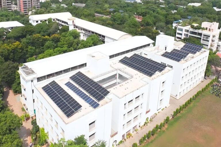 100 kWp rooftop solar plant at St. Xavier's College, Navrangpura, Ahmedabad